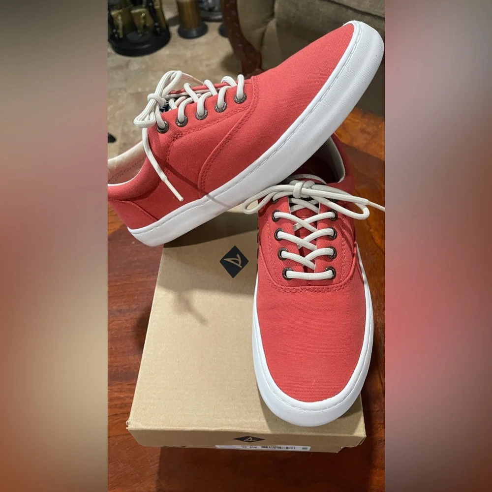 Sperry Top Sider Shoes cutter‎ cvo washed red men’s shoes size 8